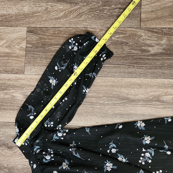 New English Factory Starry Night Print Cold Shoulder Mini Dress Size Med - Picture 7 of 11